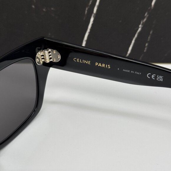 NEW CELINE CL40297U 01A BLACK GRAY WOMEN SUNGLASSES CELINE - Picture 9 of 10